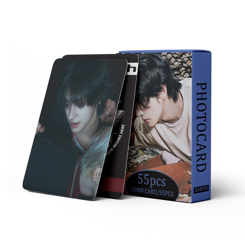 Cadena total, una gran cantidad de stock, 55 hojas de tinta BT SK IVE ATEEZ KPOP, estrellas coreanas alrededor de LOMO