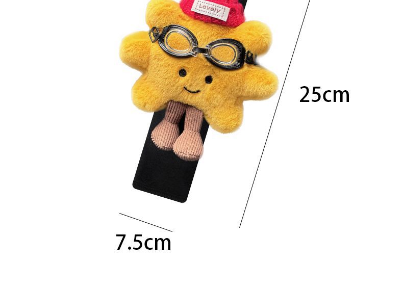 New Style Protective Goggles, Sunflower Lemonade, Seatbelt Shoulder Pads, Decorative Plush Doll, Car Decoration, Anti-Neck Strangulation for Women