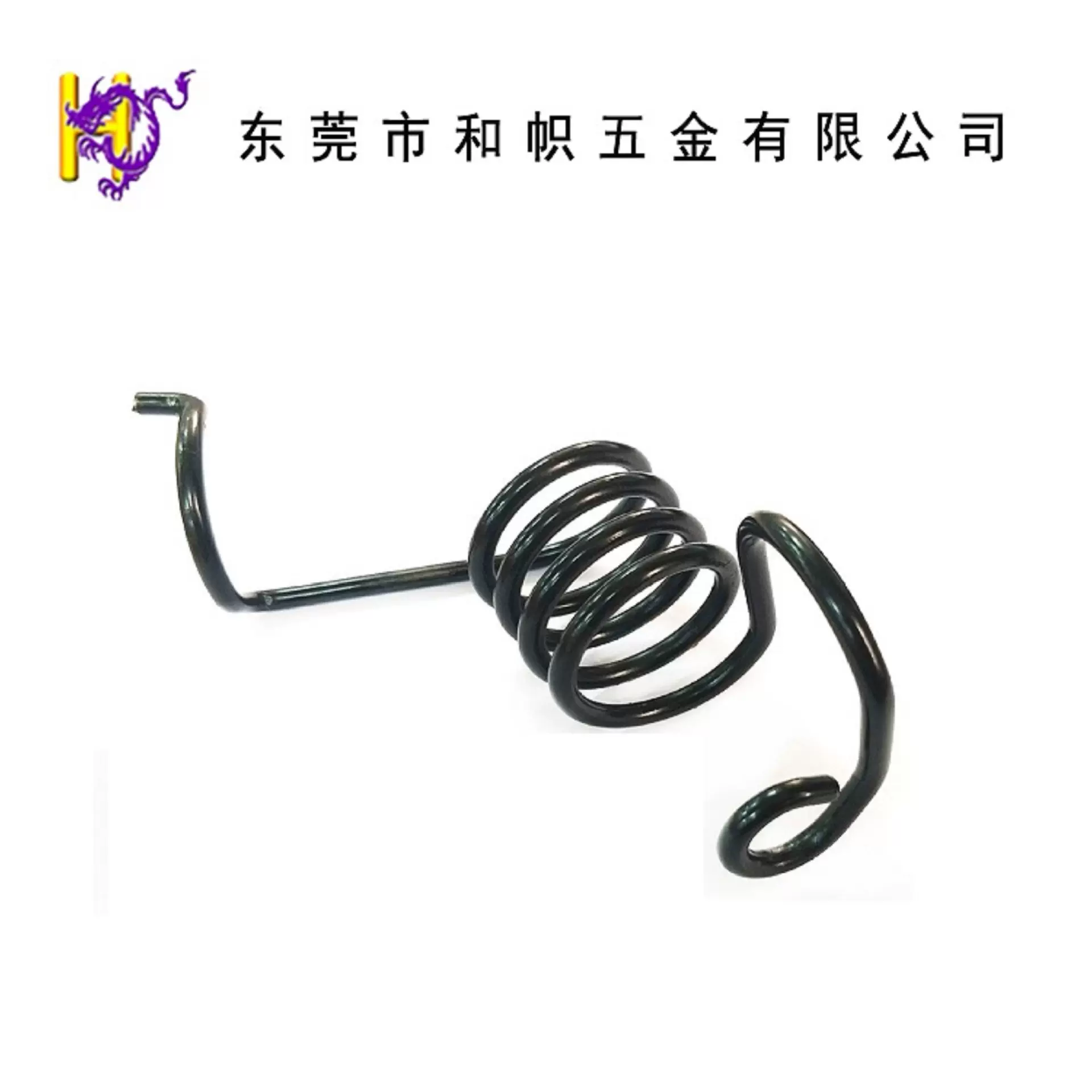 来图样加工定做碳钢镀黑锌扭力弹簧 大线径扭簧 异型扭转弹簧