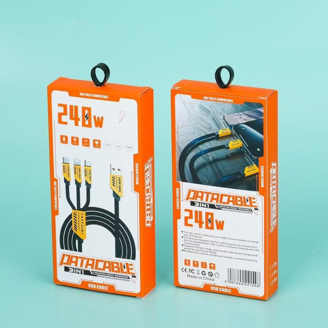 Mecha Veri Kabel Ladegerät Superfast Charging 3 in 1 Schnellladekabel 1 bis 3 Ladekabel 4 in 1 Mecha Kabel