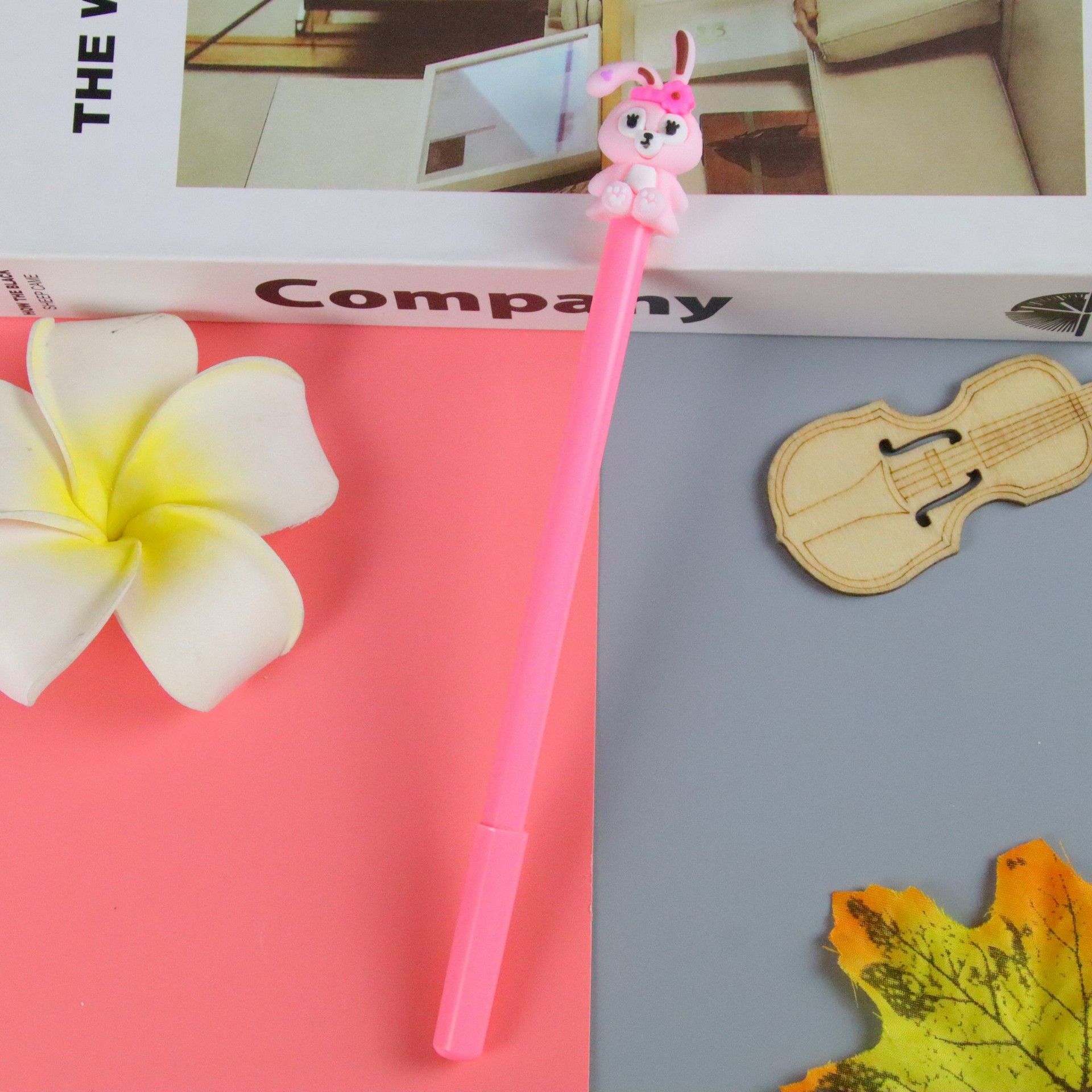 Conejo de dibujos animados pluma de gel papelería creativa estudiante Premio regalo herramienta de escritura pluma de agua pluma firma de oficina al por mayor