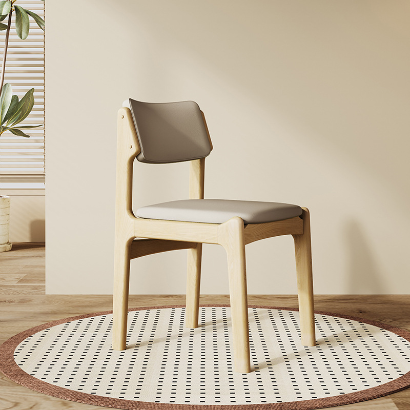Silla de comedor de madera sólida retro silla de respaldo de bolsillo silla de escritorio silla de oficina silla de escritorio