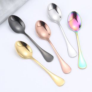 304 stainless steel spoon seasoning spoon mini short spoon gourmet salt special 9cm stirring coffee spoon stirring soup