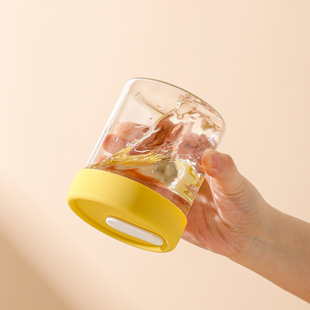 ✅ Overnight Oatmeal Cup with Lid and Spoon Yogurt Cup Glass Take-Out Fruit Portable Breakfast for Office Workers