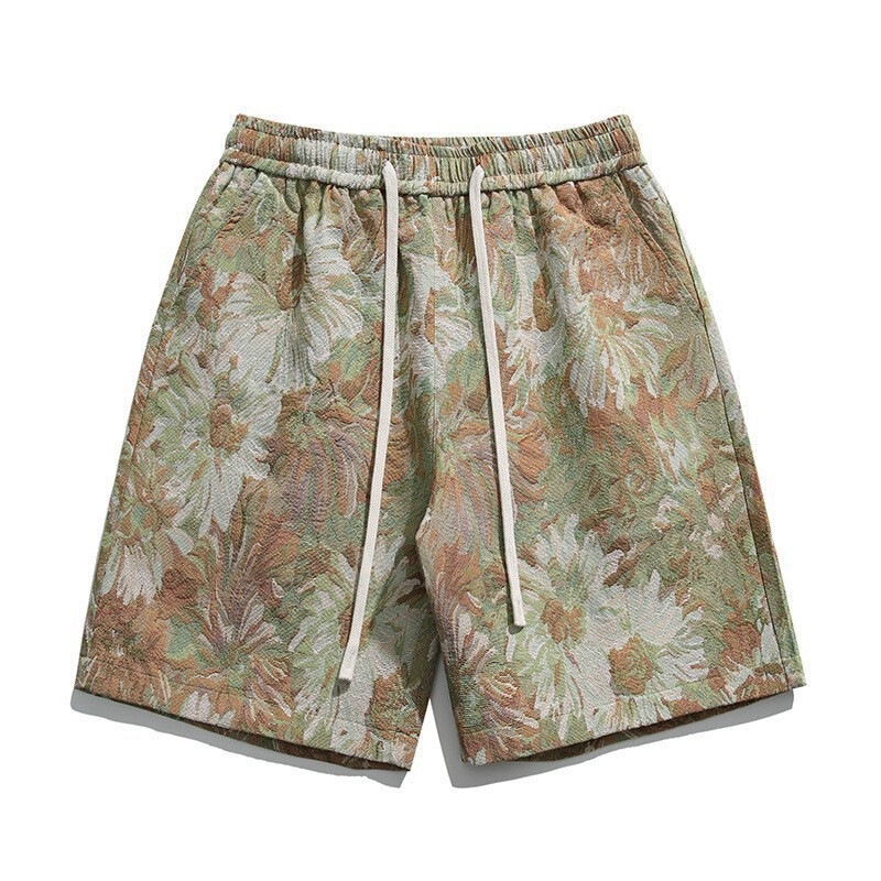 New 2025 trendy brand cross-border men's and women's beach shorts, sports casual shorts, economical style fleece shorts, fashionable