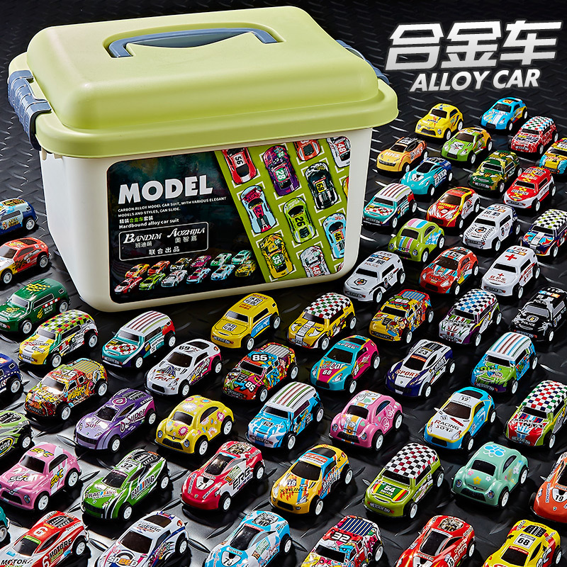 Storage barrel Collector's Edition 30 alloy racing car iron car back car a variety of alloy car live wholesale car