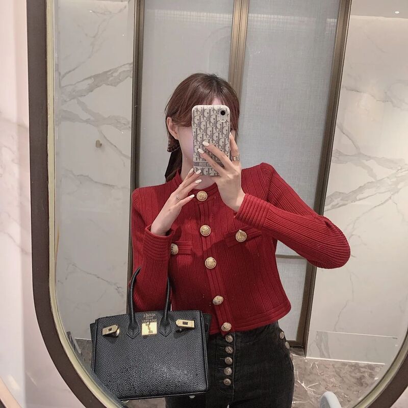 法式短款针织衫打底衫女装春秋夏季新款内搭毛衣开衫针织外套上衣|undefined