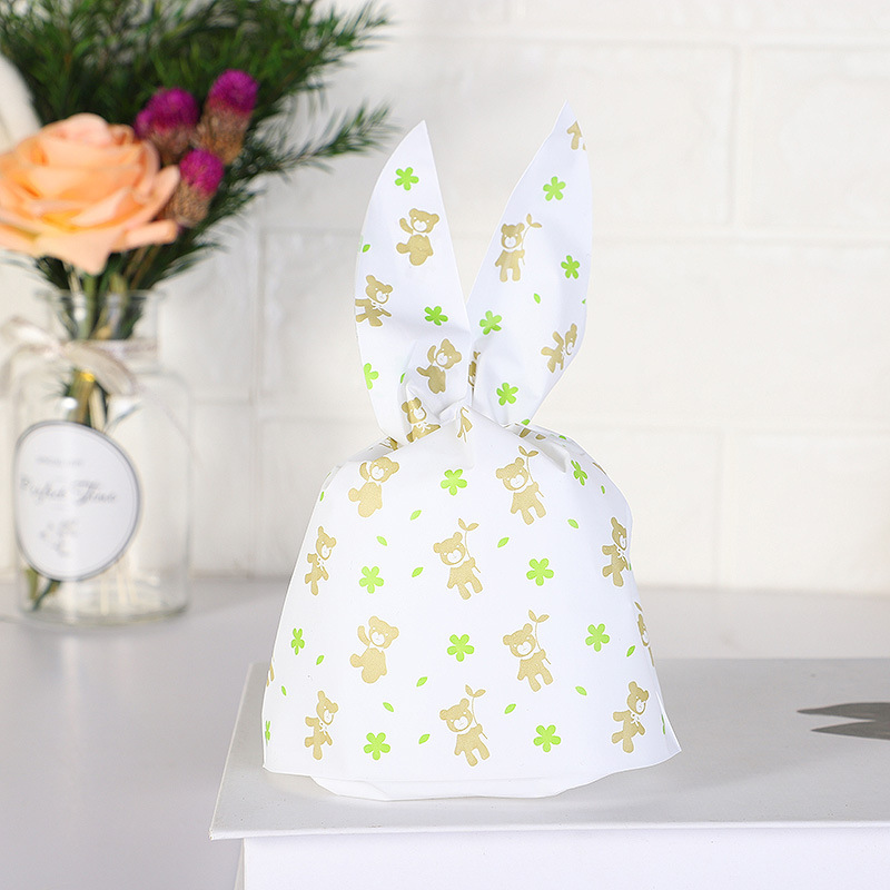 Una variedad de regalos de boda lindos oreja de conejo bolsa de caramelo bolsa de galletas caramelo leche azufaifo bolsa de embalaje al por mayor 50