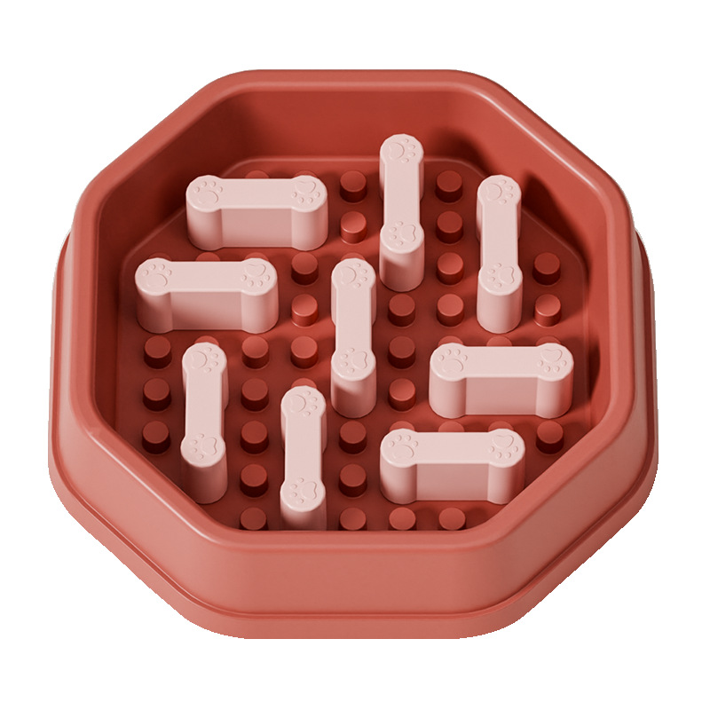 Tazón de comida lenta para perros Tazón de mascotas personalizado Tazón de comida lenta ajustable Tazón de comida lenta para perros Tazón de comida lenta para gatos Tazón de comida lenta para perros