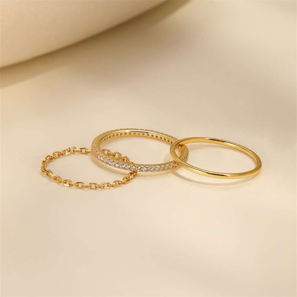 925 Sterling Silver Material 925 Sterling Silver Zircon Geometric Rings 925 Sterling Silver Rings