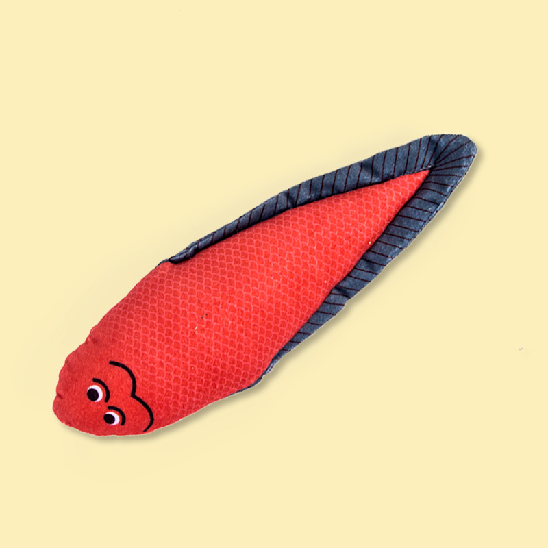 Personalizado gato de seda pescado gato menta simulación juguete de gato gato gatito dientes de molienda auto-hi para aliviar el aburrimiento de los suministros para gatos