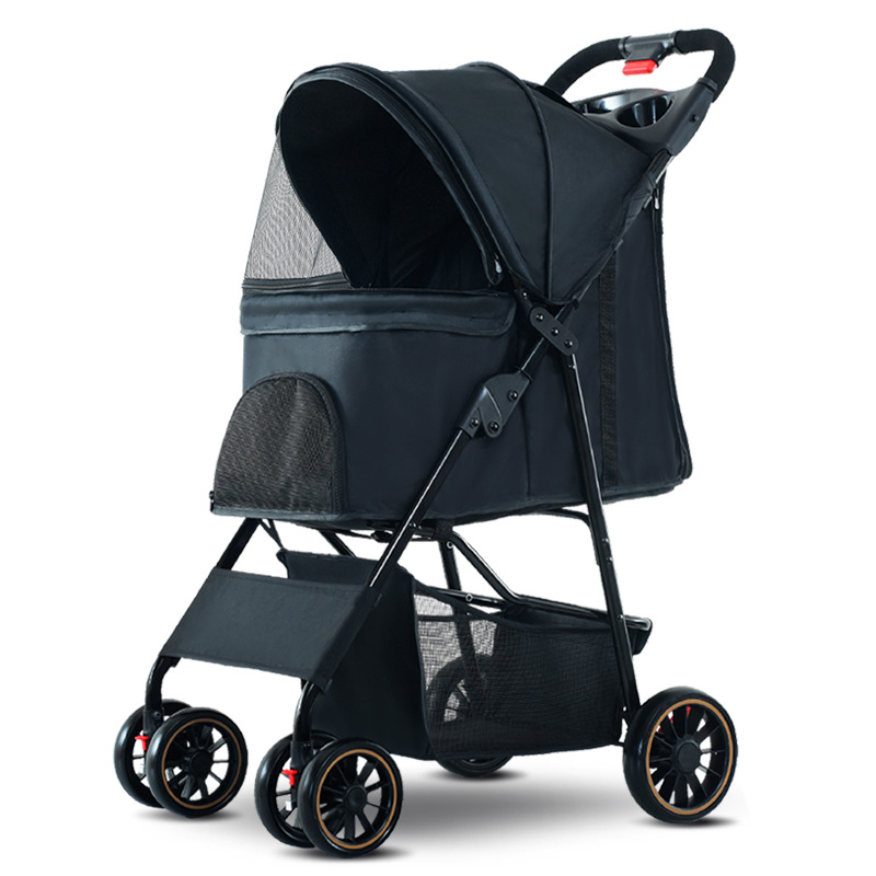 Carrito Ligero para Mascotas Metal Plegable para Perros y Gatos