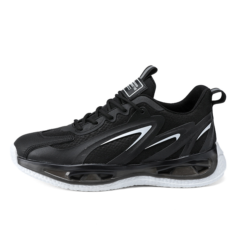 Zapatos de coco de verano para hombres, zapatos de correr de malla para hombres, zapatos de climax casuales con suela gruesa, reflectores de visión nocturna