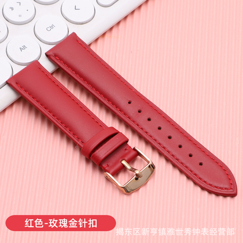 플레인 레드 로즈 골드 핀 버클