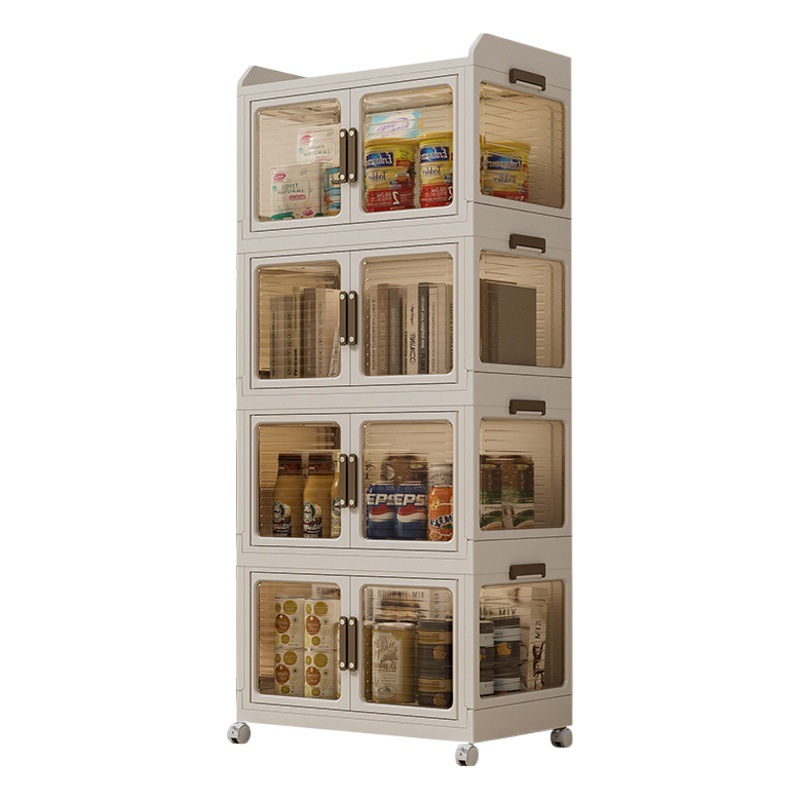 Kangfeng dormitorio gabinete de almacenamiento gabinete multi-capa móvil armario plegable caja de almacenamiento de plástico