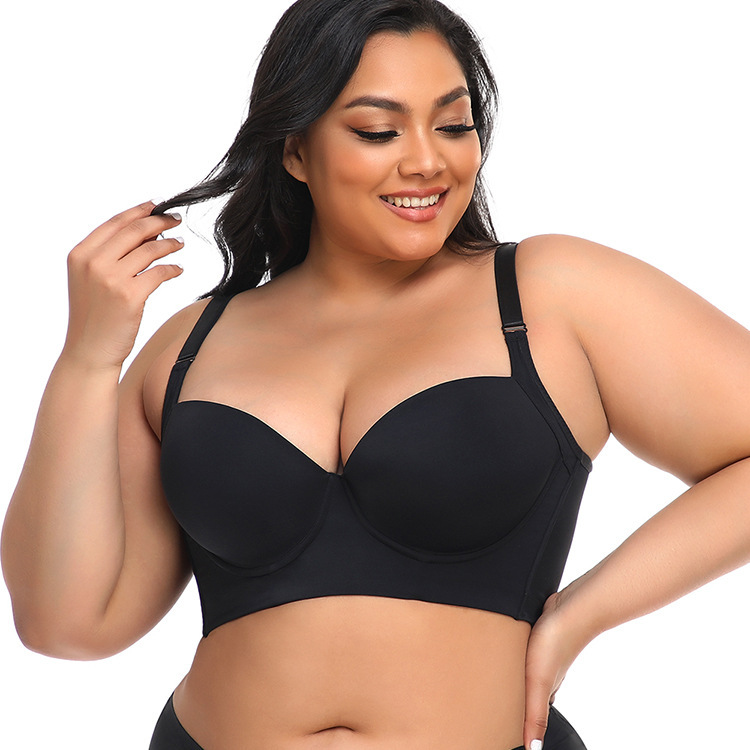 Push-Up, Breast-Retracting and Body-Shaping Seamless Cup Vest-Style Body-Shaping and Beautiful Back Long Large Size Sports Bra V210618 Push-Up, Breast-Retracting and Body-Shaping Seamless Cup Vest-Style Body-Shaping and Beautiful Back Long Large Size Sports Bra V210618