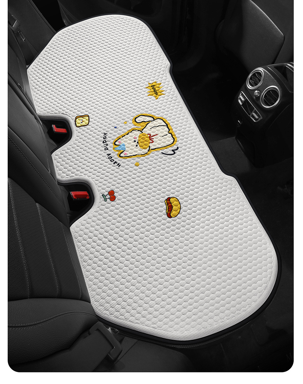 Car Seat Cushion, Summer Breathable Gel Seat Cushion, Cute Cartoon Design, Universal for All Seasons, Single-Piece Cushion, Stain-Resistant Car Seat Cushion