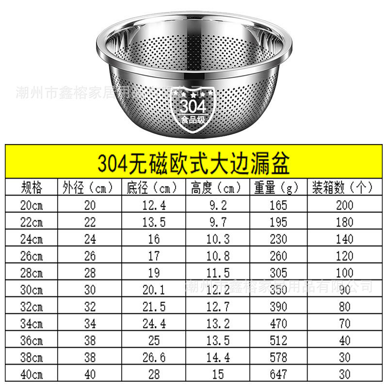 304不锈钢盆加厚和面盆多用盆洗脸盆洗菜盆打蛋盆家用汤盆面盆|undefined