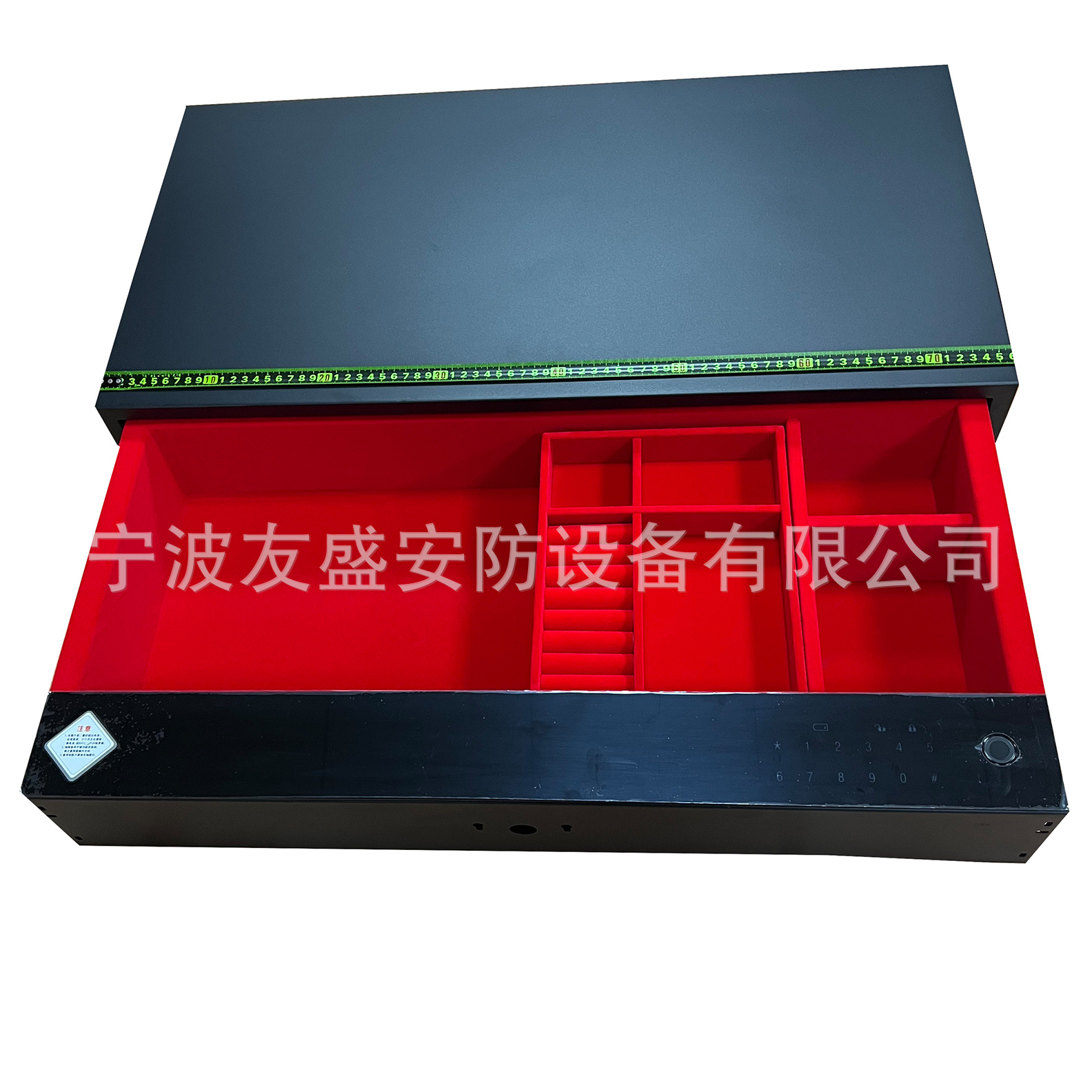 家用隐藏指纹密码抽屉全钢保险柜衣柜嵌入防盗首饰抽屉保险箱批发