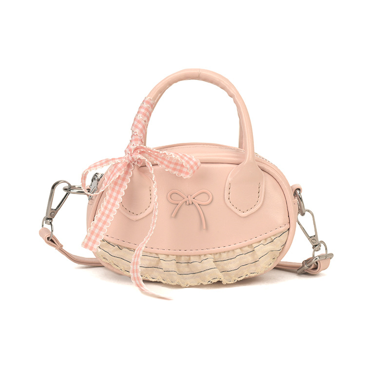 2026 nuevo bolso coreano para niños bolso de encaje de estilo extranjero bolso adorable arco bolso accesorios de niña pequeña