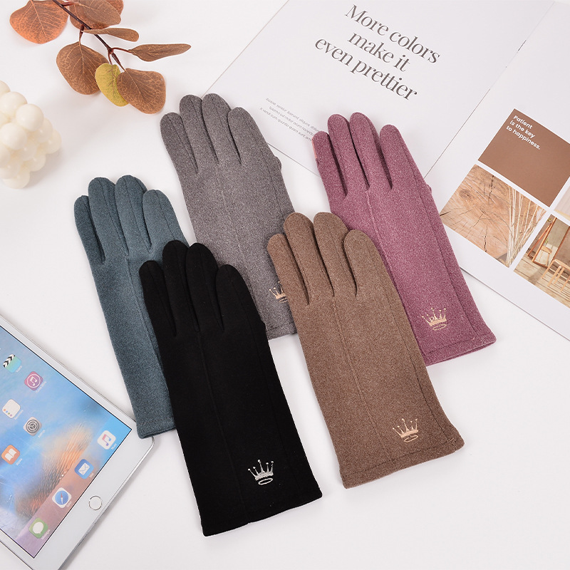 Nuevas guantes de terciopelo de conejo, terciopelo alemán cálido, engrosados, compatibles con pantallas táctiles para ciclismo, resistentes al viento, impermeables, guantes de ciclismo de invierno para mujeres y hombres, venta al por mayor.
