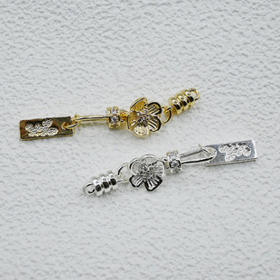 18k��ɫ΢��ʯ���h���B��÷����diy�Ʒ������Ƶ�����β���r
