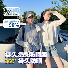 跨境批发夏季冰丝防晒衣upf50女薄款防紫外线皮肤衣服防晒外套女