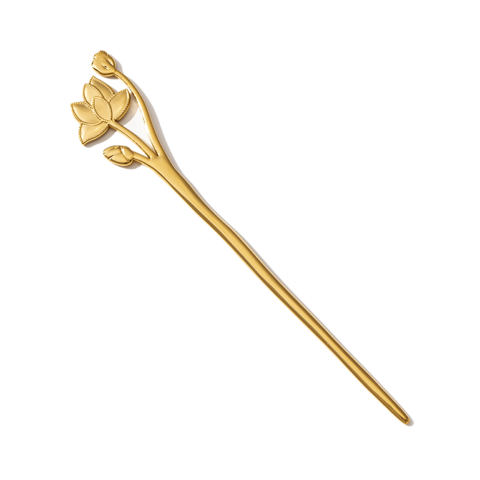 TENA loto transfronterizo de acero inoxidable tierno temperamento 18k oro titanio flores joyas transfronterizas joyas de venta caliente