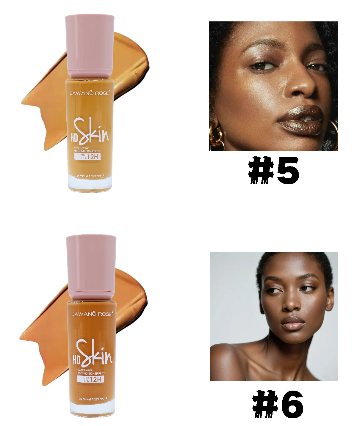 Fond De Teint Longue Tenue Hydratant Couvrant Pour Le Visage_voghion.com