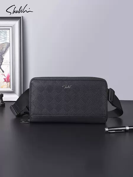 2026 Cross-Border Fashion Men's Shoulder Bag Business Casual Crossbody Bag Multifunctional Waist Bag Mobile Phone Bag Factory Wholesale