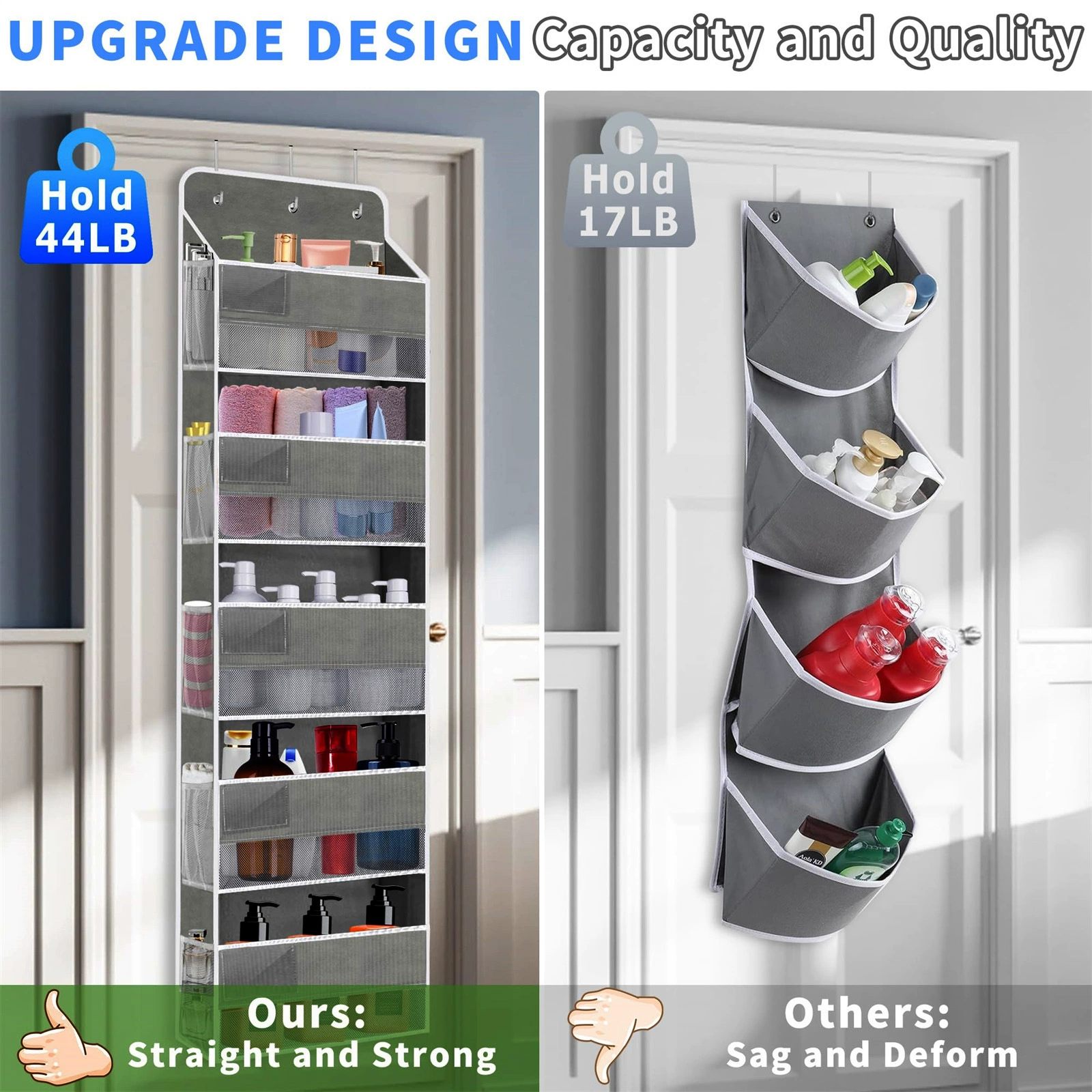 Capacious hanging organiser non-woven cloth, storage system, storage bag, (Physicals)