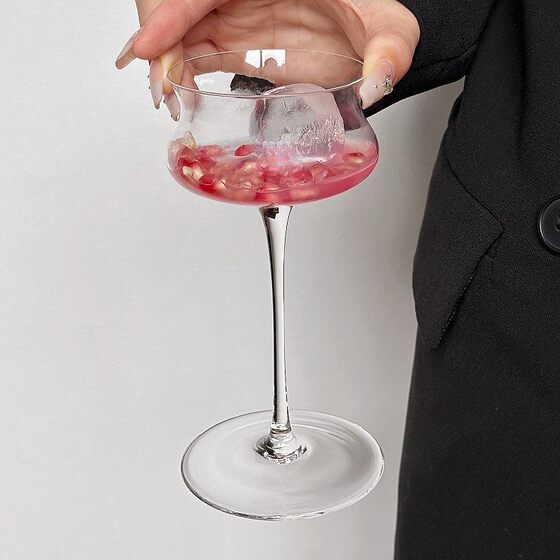 Nordic Ins Style Special Cocktail Glass Tall Glass Creative Champagne Glass Distinctive Juice Cup Drink Cup