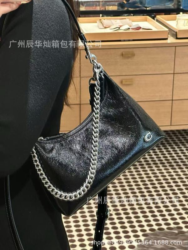 蔻家新款高版本Juliet朱丽叶复古半月油蜡真皮腋下包手提包斜挎包|undefined