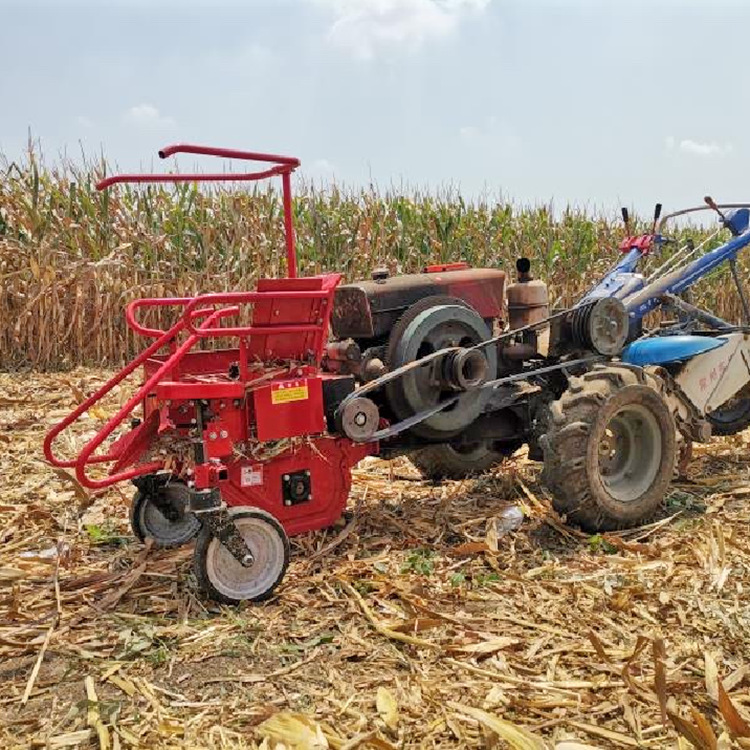 家用苞米摘穗棒收获机 手扶动力前置玉米收割机 四川单行收苞米机