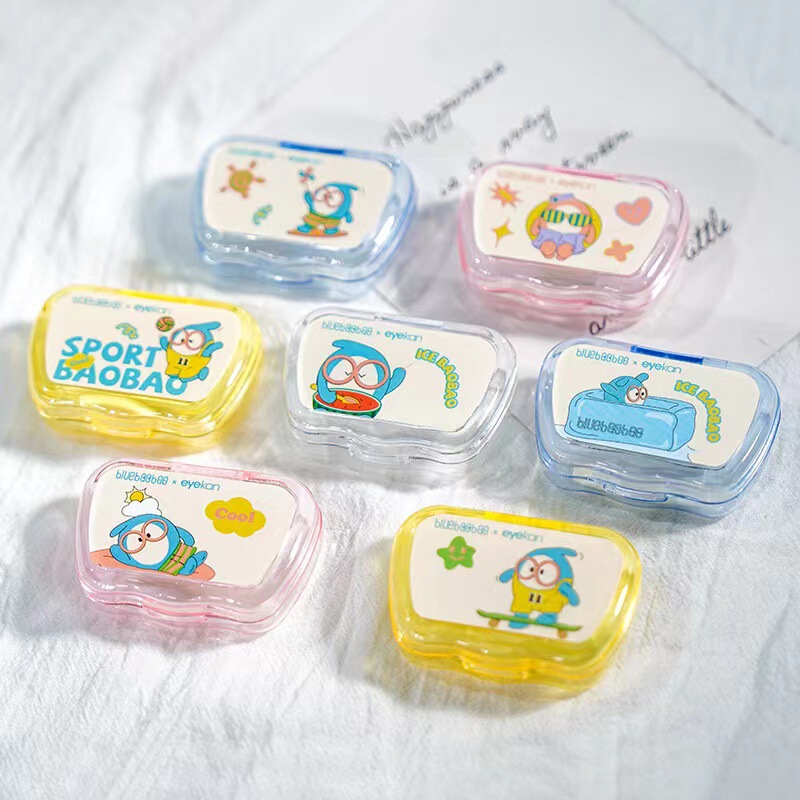Keda 8101 Contact Lens Case Care Box, Contact Lens Companion Box, Cute Double Small Maintenance Box (60 Pieces Per Box) Keda 8101 Contact Lens Case Care Box, Contact Lens Companion Box, Cute Double Small Maintenance Box (60 Pieces Per Box)