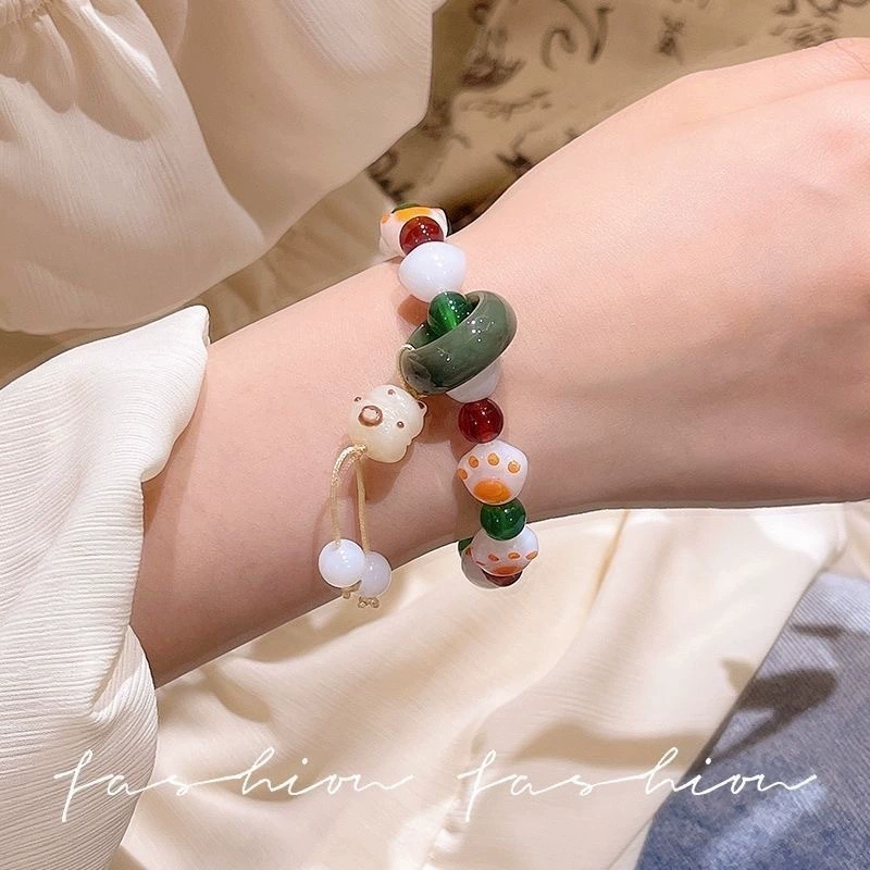 Кошачий коготь из Resin в новом китайском стиле, браслет из бусин Bodhi, оборачивающийся браслет для пальца, мягкая женская пластина, аксессуары