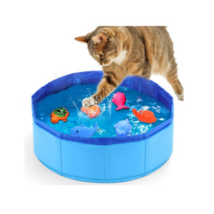 Amazon New Pet PVC Foldable Pet Cleaning Basin Portable Cat and Dog Bath Pool Pet Tub