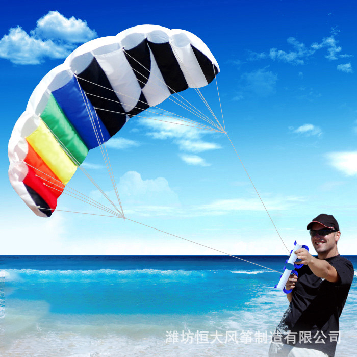 潍坊风筝 彩虹双线软体 双线特技软体 复线运动风筝 Sport Kite