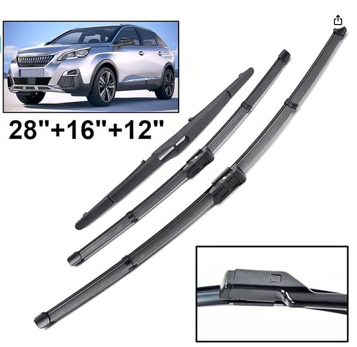 Peugeot 3008 front 17-21 years 28inch + 16inch + 12inch