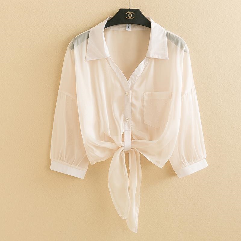 Women's summer cardigan/shawl to wear with suspender dress, 2026 new style, thin sun protection chiffon shirt top