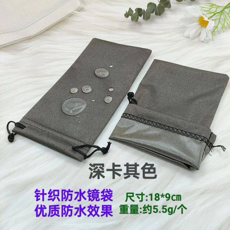 Mayorista gafas de sol bolsa de gafas de sol bolsa de almacenamiento impermeable bolsa de tela de ojos de alta calidad para hombres y mujeres bolsa de polvo en stock