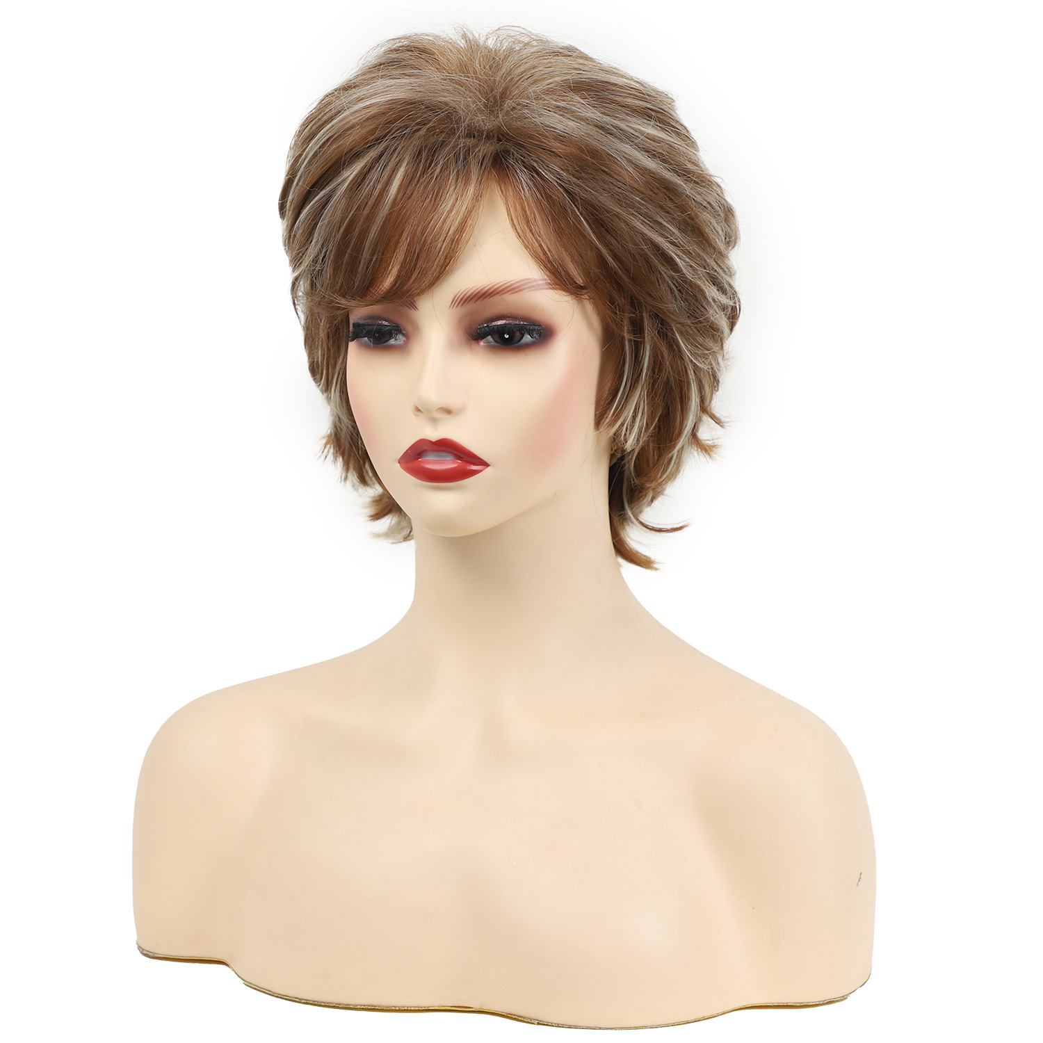 Fluffy short hair chemical fiber wig a generation