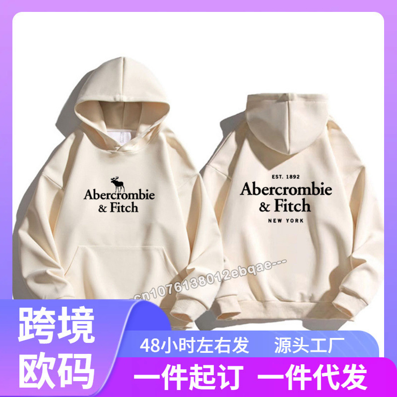 Abercrombie Hoodies for Mens Winter Oversized Men's Clothing