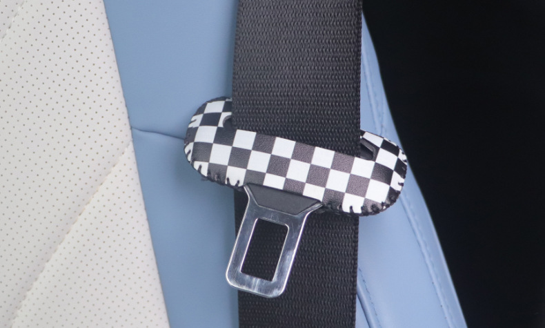 Suitable for MINI car safety belt buckle protective cover anti-collision cover car safety belt card head protective cover protective sticker