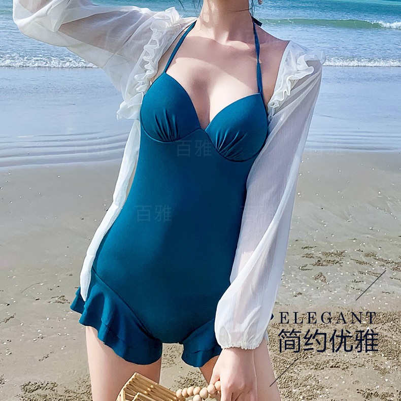 Ventaje especial trajes de baño femeninos con soporte de acero sexy cintura alta con camiseta delgada conservadora fábrica de trajes de baño manejo