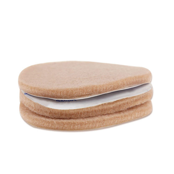 Sports high heels half size mat men and women wholesale foot mat care peach-shaped convenient forefoot mat felt white