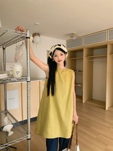 盐系穿搭设计感镂空针织背心裙女夏季2025新款小众开叉流苏连衣裙