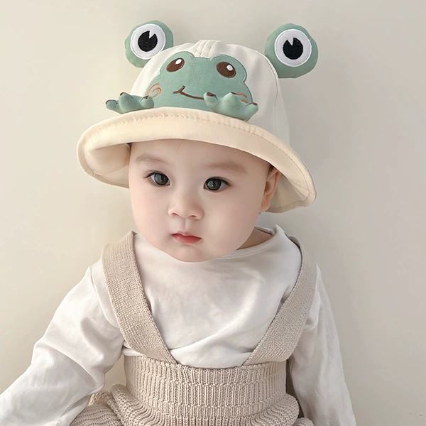 New frog fisherman hat beige