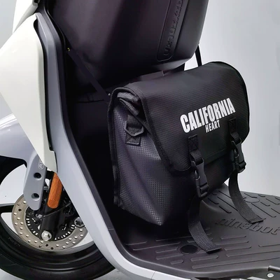 Suitable for No.9 Mavericks Electric Vehicle Front Bag Pedal Electric Vehicle Universal Waterproof Front Bag Raincoat Charger Storage (Electric car tail box) - black-letter-version-default-item