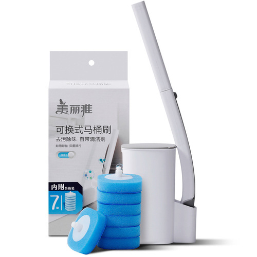 Meliya Disposable Toilet Brush Replaceable Toilet Brush Set